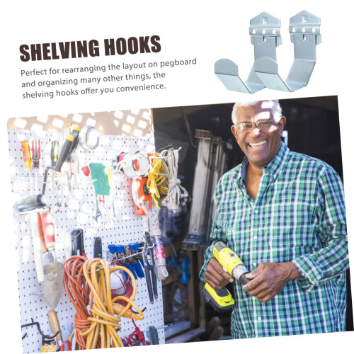 Heavy Duty Metal Pegboard Hooks for Secure Tool Hanging in Garage Workshop and Kitchen Storage 2