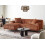 Beliani Corner Sofa STENUM Corduroy Brown Right Hand 2
