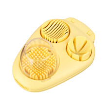 Egg Slicer for Hard Boiled Eggs with Stainless Steel Cutter, Quick Even Cutting, Multiuse for Fruits and Vegetables