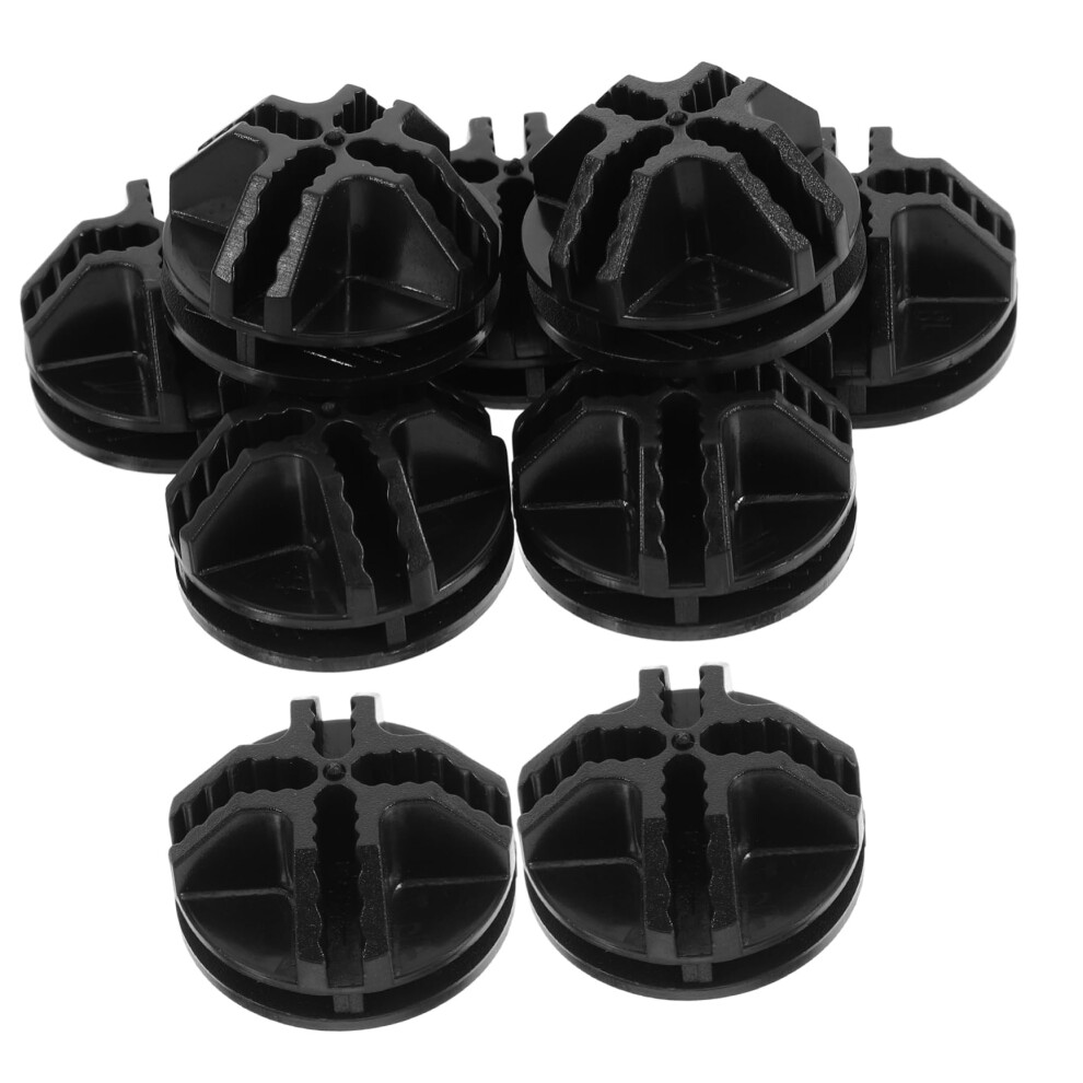 15Pcs Black Plastic Wire Cube Connectors For Modular Grid Shelving Secure Tool Assembly 9070919246241