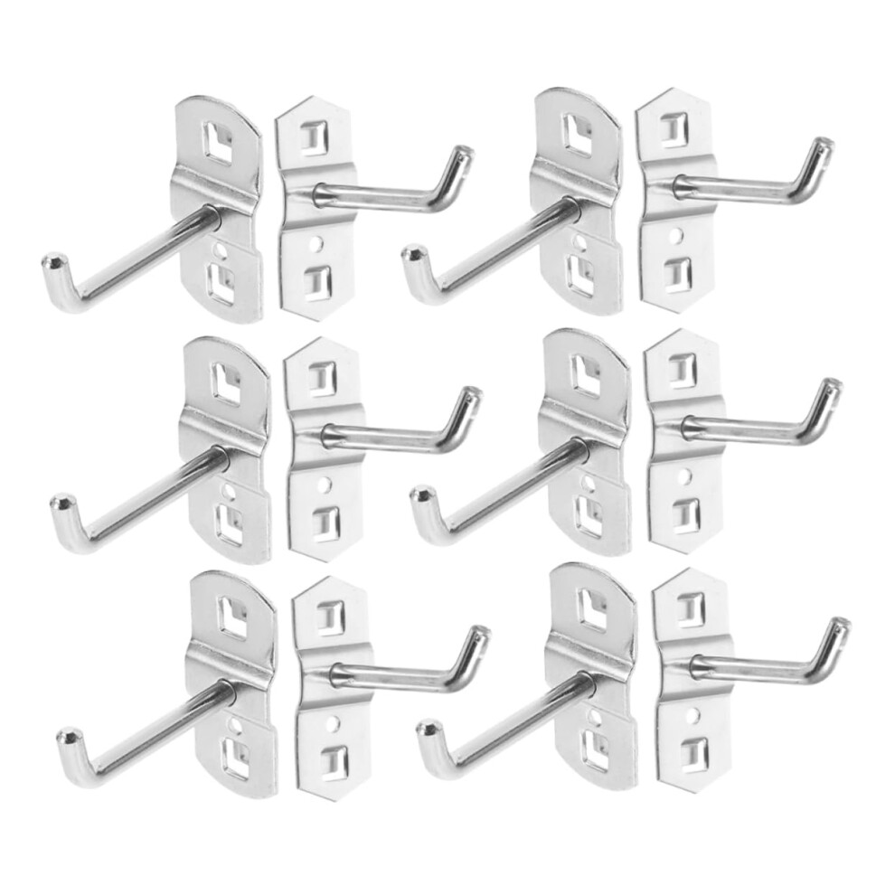 12Pcs Heavy Duty Pegboard Hooks For Garage Storage With Padded Protection 9070919246401