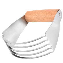 Stainless Steel Pastry Cutter and Dough Mixer with Ergonomic Grip for Uniform Dough Mixing