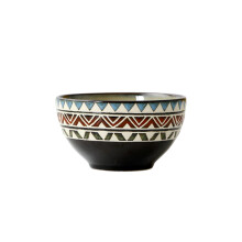 Ceramic Dinnerware Set Microwave Dishwasher Safe Striped Porcelain Bowl and Plate for Dining