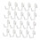 Pegboard J Hooks White 20 Pack Plastic Garage Storage Organizers Easy Installation Smooth Edge 1