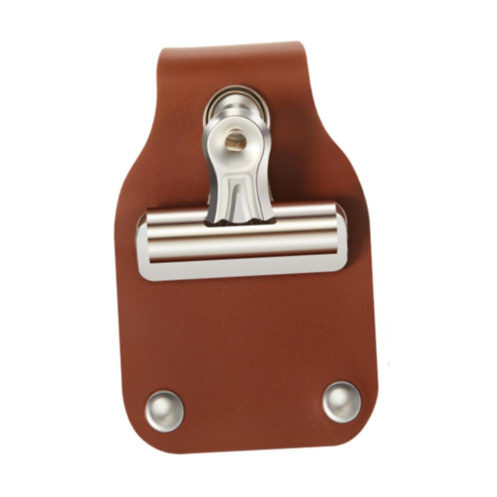 Pu Leather Number Holder Clip For Livestock Shows And Race Bibs, Secure Reusable Display Dark/Brown 9070919246777