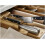 Bamboo Knife Drawer Organizer 2Tier Kitchen Knife Holder for Safe and SpaceEfficient Storage 4