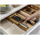 Bamboo Knife Drawer Organizer 2Tier Kitchen Knife Holder for Safe and SpaceEfficient Storage 3
