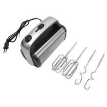 Self Storage Lightweight Hand Mixer 5 Speed Settings Turbo Boost Stainless Steel Beaters for Whipping Mixing Baking Cake Cookie Dough, Multi