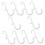 10Pcs White J Pegboard Hooks Set for Easy Wall Installation and Garage Tool Organization 1