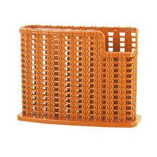 Kitchen Utensil Organizer with Triple Compartment Rattan Cutlery Holder, Fast Drying Ventilated Design