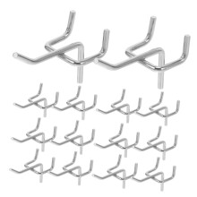 50 PCS Heavy Duty Metal Pegboard Hooks Set for Garage Tool Organization and Workshop Storage