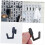 Pegboard Hooks J Shape Heavy Duty for Garage Tool Organization Black 150pcs Bulk Set 4