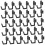Pegboard Hooks J Shape Heavy Duty for Garage Tool Organization Black 150pcs Bulk Set 5