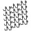 Black Pegboard Hooks 60 Pack for Garage Organization, Secure Locking Heavy Duty Tool Storage 5