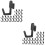 Black Pegboard Hooks 60 Pack for Garage Organization, Secure Locking Heavy Duty Tool Storage 1