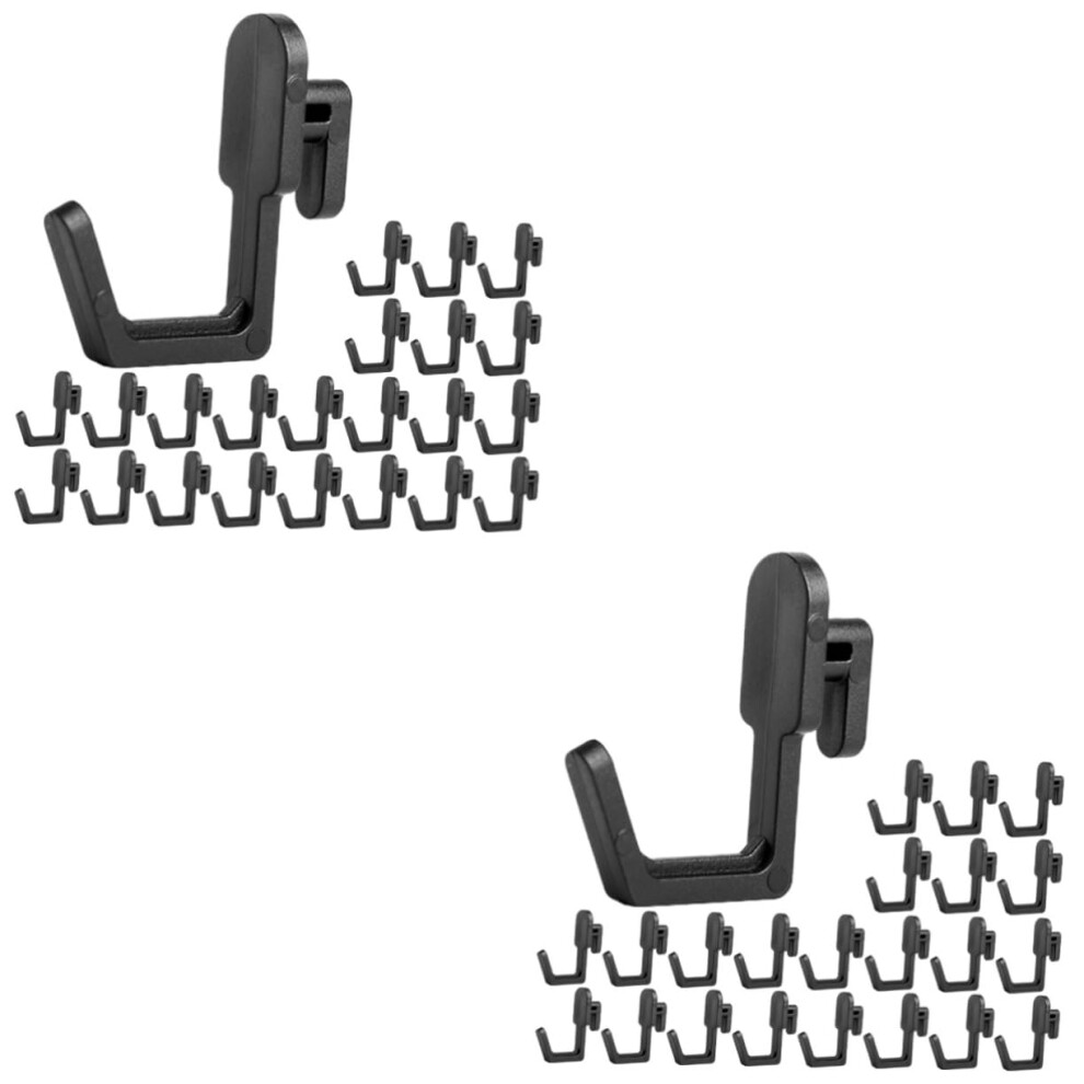 Black Pegboard Hooks 60 Pack For Garage Organization, Secure Locking Heavy Duty Tool Storage 9113335189973