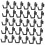 Black Pegboard Hooks 60 Pack for Garage Organization, Secure Locking Heavy Duty Tool Storage 2