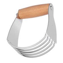 Stainless Steel Dough Blender and Pastry Cutter with Comfort Grip Handle for Baking Cookies Pies
