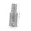 Extension Pole Threaded Adapter for Mops Brooms Brushes, 2Pcs American Thread Metal Connector Silver 2