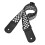 4-String Ukulele Strap Black & White Checker Design Adjustable Length 8