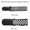 4-String Ukulele Strap Black & White Checker Design Adjustable Length 3