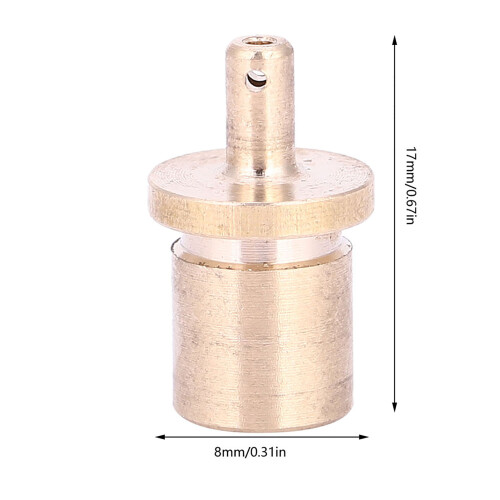 Gasfülladapter: Kupfer+Gummi, 17mm8mm, 5g 1