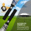 68 Inch Windproof Golf Umbrella with UV Blocking Silver Canopy and Automatic OneButton Open 4