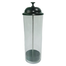 Straw Dispenser with Lid for Hygienic Storage, Plastic Drinking Straw Holder for Kitchen, Cafe, Restaurant