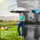 68 Inch Windproof Golf Umbrella with UV Blocking Silver Canopy and Automatic OneButton Open 2