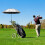 68 Inch Windproof Golf Umbrella with UV Blocking Silver Canopy and Automatic OneButton Open 5