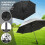 68 Inch Windproof Golf Umbrella with UV Blocking Silver Canopy and Automatic OneButton Open 3