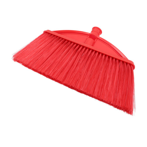 Broom Head Replacement with Builtin Hair Comb, Plastic Sweeper Head for Kitchen Floor Cleaning