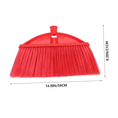 Broom Head Replacement with Builtin Hair Comb, Plastic Sweeper Head for Kitchen Floor Cleaning 1