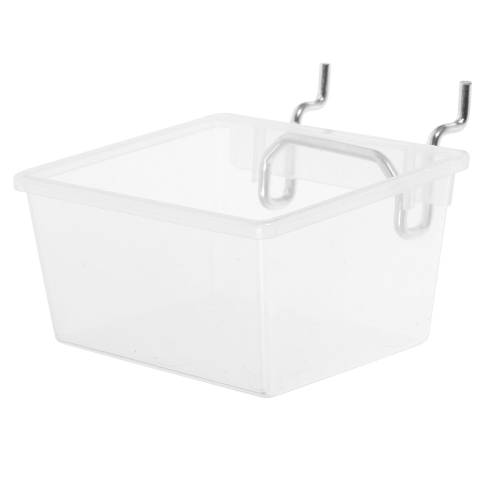Transparent Pegboard Storage Bins With Hooks, Durable Pp Organizer For Workshop And Garage 9113335191518
