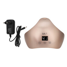 Automatic Sensor UV LED Nail Lamp for Fast Curing Gel Polish, High Power Rechargeable Battery Timer Settings Mirror Finish Interior Even Light