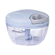 2PCS 500ml Blue Manual Meat Grinder and Garlic Chopper for Easy Vegetable Onion Crushing