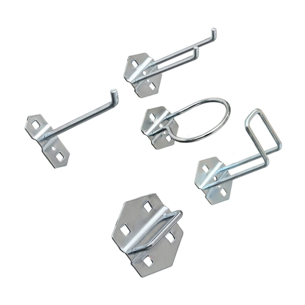 Heavy Duty Pegboard Hooks Assortment With Secure Clipin Lock For Garage And Workshop Organization 9070919249952