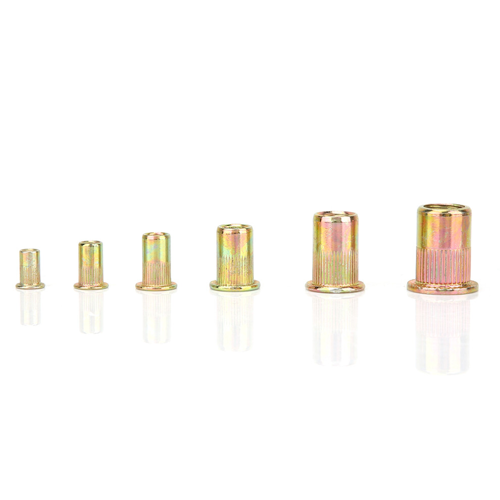 Rivet Nut Set 180Pcs M3-M10 Zinc Plated Carbon Steel Threaded Insert Kit 9411382886501