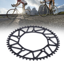 130BCD Aluminum Single Disc Chainwheel 52T Black for Mountain & Road Bikes