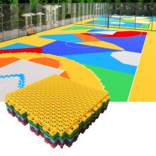 Outdoor Sports Court Tiles 25cm Waterproof Modular Interlocking Design for Basketball and Volleyball