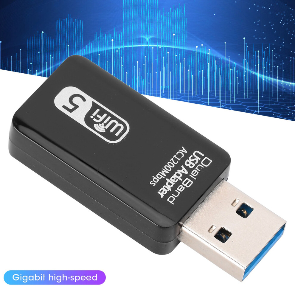 Dual Band Usb Wifi Adapter Ac1200mbps 2.4Ghz & 5.8Ghz, Usb3.0 4961382888494
