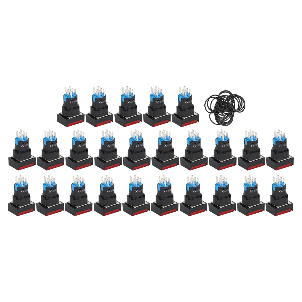 Durable Momentary Push Button, Rated Insulation Voltage 250V, Offers Long Lifespan And Reliable Performance For Your Electronic Needs (25Pcs) 9138057622591