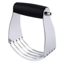 Heavy Duty Pastry Cutter and Dough Blender Stainless Steel Blades Ergonomic Handle for Baking