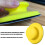 5inch Dust-Free Hook & Loop Foam Hand Sanding Block Yellow 9