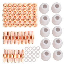 Nozzle Electrode Replacement Set for Plasma Cutting Consumables Extended Design Good Thermal Conductivity Enhances Cut Quality Durable Precision Fit