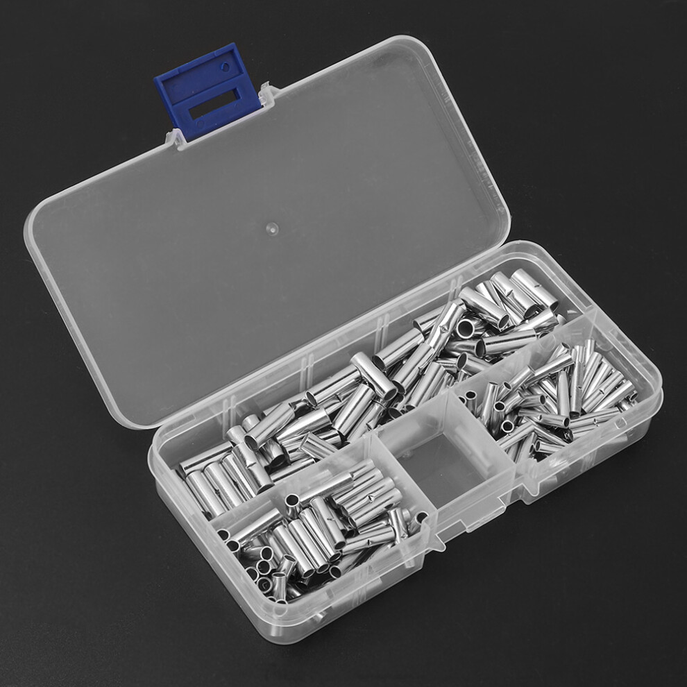 150 Pc Bare Wire Splice Kit: Non Insulated Butt Connectors In Box 8491382895032
