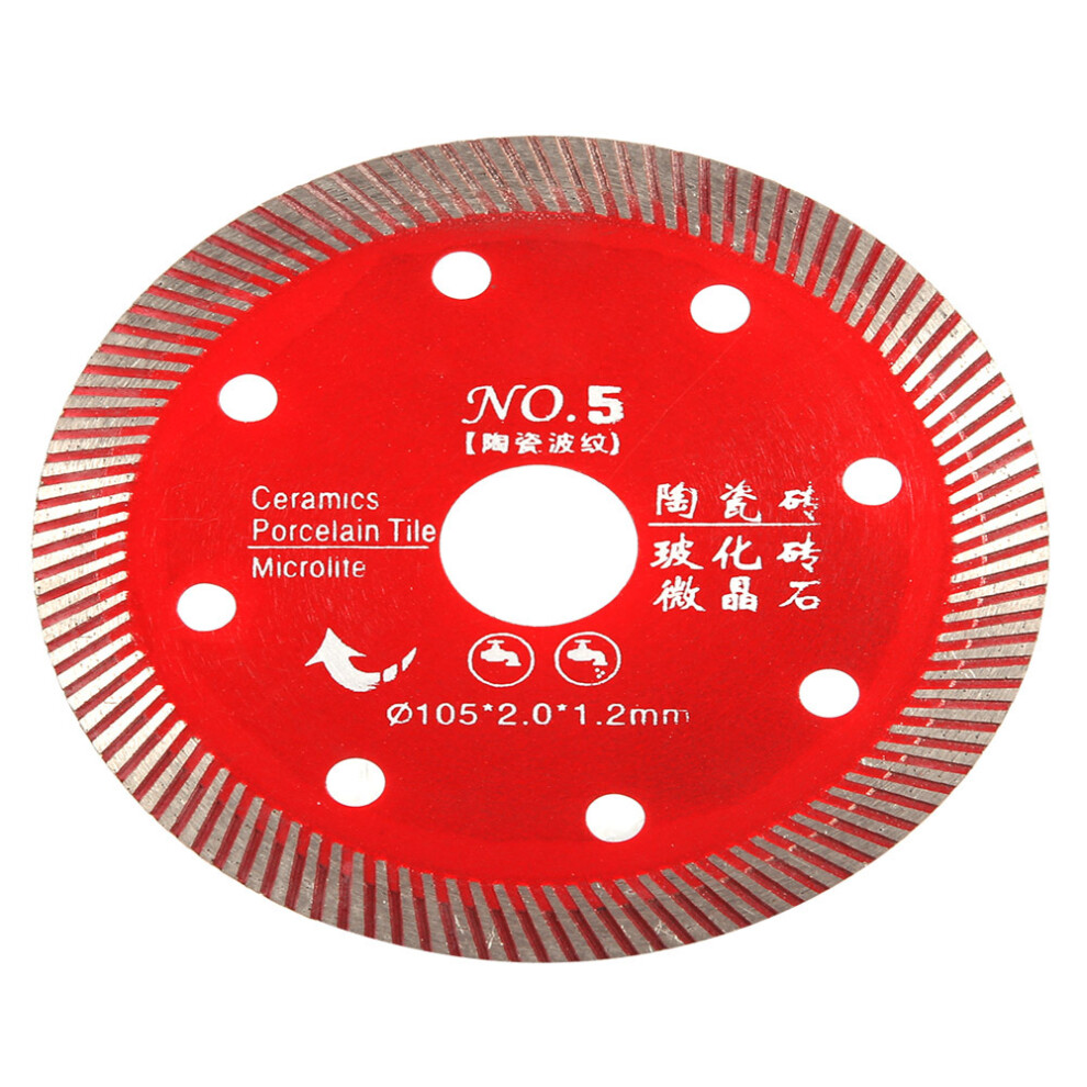 105Mm Red Diamond Saw Blade For Concrete Granite Marble Tile Stone Cutting 9401382896716