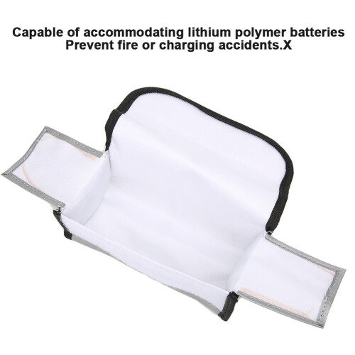HighTech LiPo-Feuerfeste Tasche 190x75x80mm Silber 2