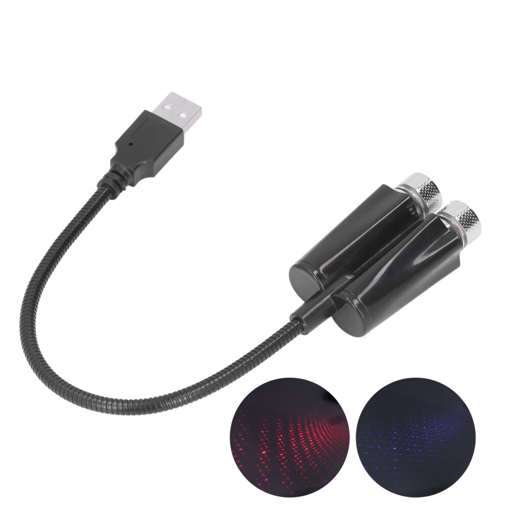 Usb Car Ambient Projector & Flexible Pluggable Light/Red/Blue 7601382898884