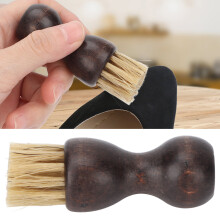 Kürbisförmige Schuhbürste, 7,5 x 2 cm, lakiertes Holz